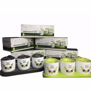 Bộ 3 lọ đựng gia vị hũ đựng bột canh nhựa kèm thìa nhà bếp cao cấp hàng đẹp