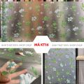 Giấy dán kính mờ trắng, decal dán kính cửa sổ phòng ngủ, văn phòng chống nắng khổ 90cmx50cm. 