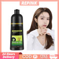 500ml Black Hair Shampoo Herbal Hair Dye Shampoo White Hair into Black Hair black hair Color-Black,Healthy and Easy Hair Coloring at Home for Natural Results. 