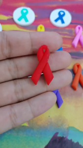 MultiColor Ribbon Brooch Pin Ribbon Pin Public Welfare Event Publicity Lapel Pin Public Welfare Brooch