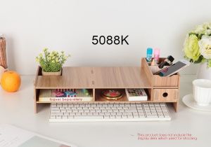 TRENY Extra High Rack Desktop PC Desktop Storage Height Increasing Screen Dormitory Holder