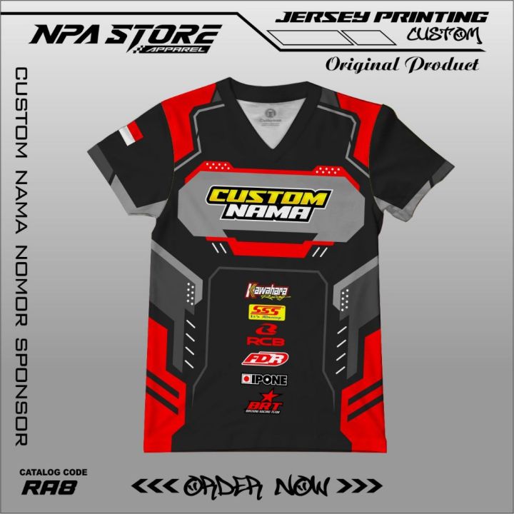 JERSEY RACING ROADRACE CUSTOM BEBAS REQUEST FULL PRINTING DESAIN MOTIF ...