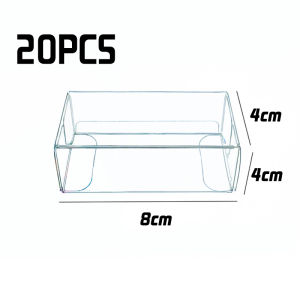 20pcs 4*4*8cm Toy Car Mode Display Box Car Model Dust Proof Storage Box Plastic Protection Container