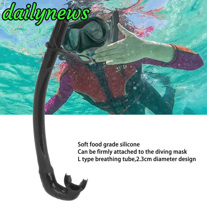 [Dailynews] L Shape Diving Snorkel 38cm Foldable Odorless Silicone Soft ...