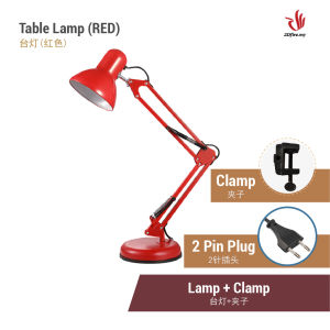 IKEA Style LED Table Lamp Metal Wire Reading Lamp Desk Lamp Long Arm Folding Bedroom Study Lamp Lampu Baca 宜家简约折叠护眼台灯