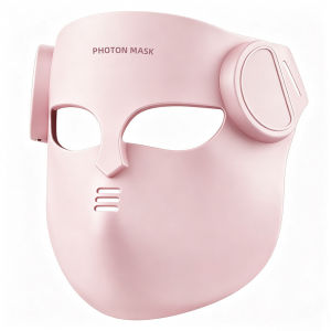 LED Light Therapy Face Mask Wireless Rechargeable Facial Beauty Device for Home Skincare Routine