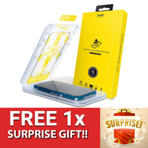 iPhone 16 / 15 / 14 [ Pro Max / Pro / Plus ] Hoda Tempered Glass Screen Protector  ( Dust Free Helper Included ) - Clear