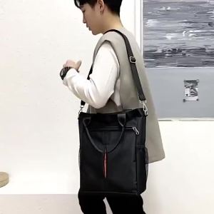 New Mens Business Casual Simple Commuter 15.6 Inch Laptop Shoulder Handbag