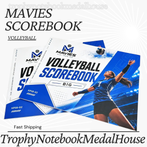 Mavies Volleyball Scorebook- Professional Game Score Record Book