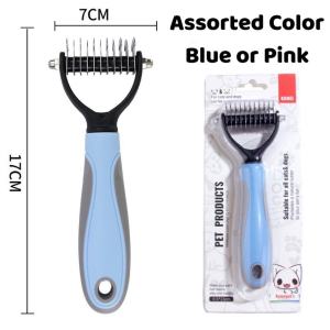 (Tanggal Buhol) Detangler Pet Comb Hair Grooming Brush Knot Rake Stainless Steel Cat Dog Cats Dogs