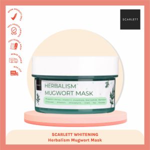 Mugwort Mask Scarlett Whitening 100ml Original Face Mask Herbalism Mugwort Scarlet Masker BPOM