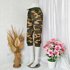 Celana Jogger Army Wanita 7/8 Celana Armi Bahan Katun Import  7/8 fit BB 90KG/XXL Jogger Armi Wanita 7/8 Bahan Katun Stretch Import