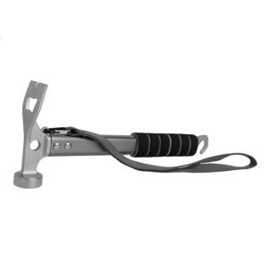 Aluminum Camping Hammer for Outdoor Tent Stakes Survival Gear Multifunction Tool Portable Hammer with Sponge Grip