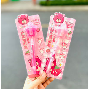 Vỉ Bút Tàng Hình Mẫu Gấu Dâu Lotso Bear