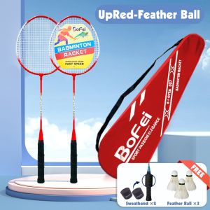 HOL Olyhealth Badminton Set With 6Pcs Shuttlecocks Badminton Rackets For Students Professional Training