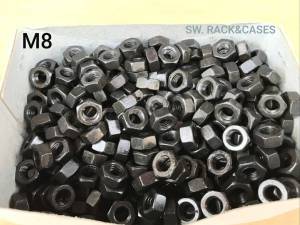 หัวน็อตตัวเมียดำ M8 (ราคายกกล่อง 500 ตัว) M8 เกลียว 1.25mm หัวน็อตประแจเบอร์ 13 แข็งแรงได้มาตรฐาน น็อต M8 น็อตM8 - Lazada