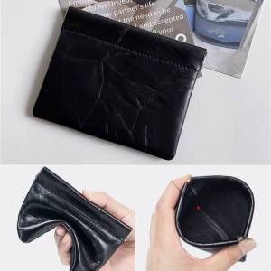 Pu Leather Makeup Bag Water Ripple Shrapnel Bag Closed Portable Coin Lipstick Bag