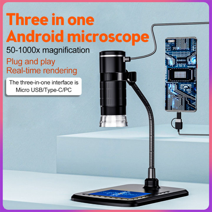Meichoon 1600X Digital Flexible Microscope Electronic Handheld Mini Usb Microscope Magnification Camera With 8 Led Hd Lights Compatible With Window 7 Px Nb 03 C