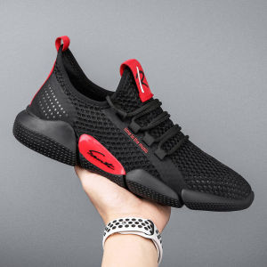 LH.shoess รองเท้าผ้าใบพื้นสีแต่งลายสไตล์โมเดิร์น มี 3 สี รูปทรงทันสมัย ใส่ได้ทุกวัน