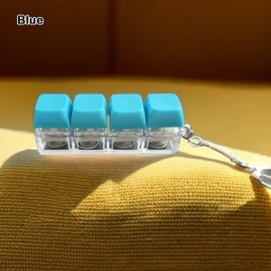 ALLLUCK Diy Keycaps Toy Keyboard Fidget Toys Seven-color Lights Stress Relief Finger Keycaps Funny Finger Button Keyboard Keychain Adults