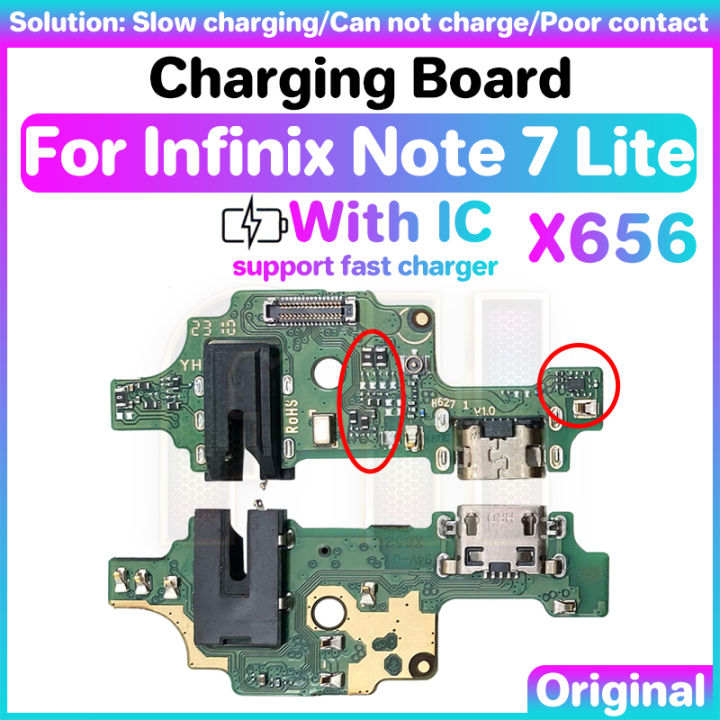 USB Charging charger port board for Infinix note lite 7lite X656