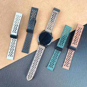 Dây đeo bằng da cho đồng hồ thông minh Huawei Watch GT 6 Pro GT5 GT6 46mm có vòng đeo tay từ tính