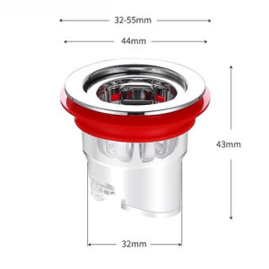 DAVU Floor Drain Bathroom Accessories Useful One Way Valve Shower Drainer Insect Prevention Anti Odor