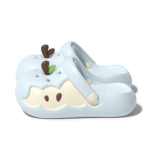 HUIHEYU Non-Slip 3D Fruit Slides Sandals Soft Cartoon EVA Hollow Out Shoes Fashion Creative Flat Bottom Slippers Summer