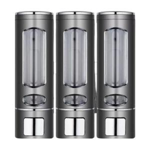 Wall Mounted Shampoo Dispenser Manual Press Soap Pump For Bathroom Storage Durable ABS Mounting Space Saving Design