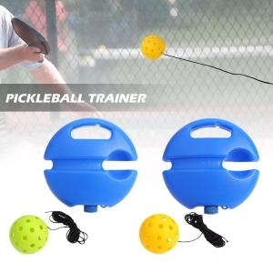 Single Player Pickleball Practice Tool with 40 Holes Outdoor Pickleball Trainer for Beginners Traine
