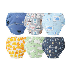 Orzbow 6 Pack Toddler Potty Training Pants Reusable Waterproof Underwear Baby Newborn Cotton Washable Cloth Diaper