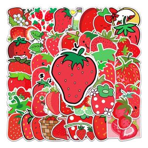 50Pcs Strawberry Cartoon Sticker DIY Diary Luggage Scrapbook Mobile Phone Bicycle Fresh Fruit Sticker