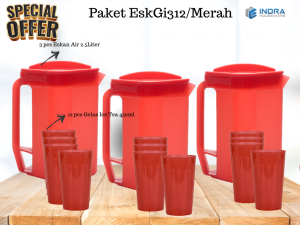 [INDRA]Paket Teko Air Minum Plastik volume 2.5 Liter/EskGi312/isi 15 pcs