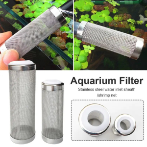 Fish Tank Filter Stainless Steel Aquarium Filter Guard Fish Steel Tank Inflow Inlet Accessories
