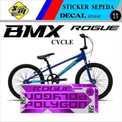 STICKER SEPEDA POLYGON RAZOR ROGUE HOLOGRAM ACESORIS SEPEDA BMX