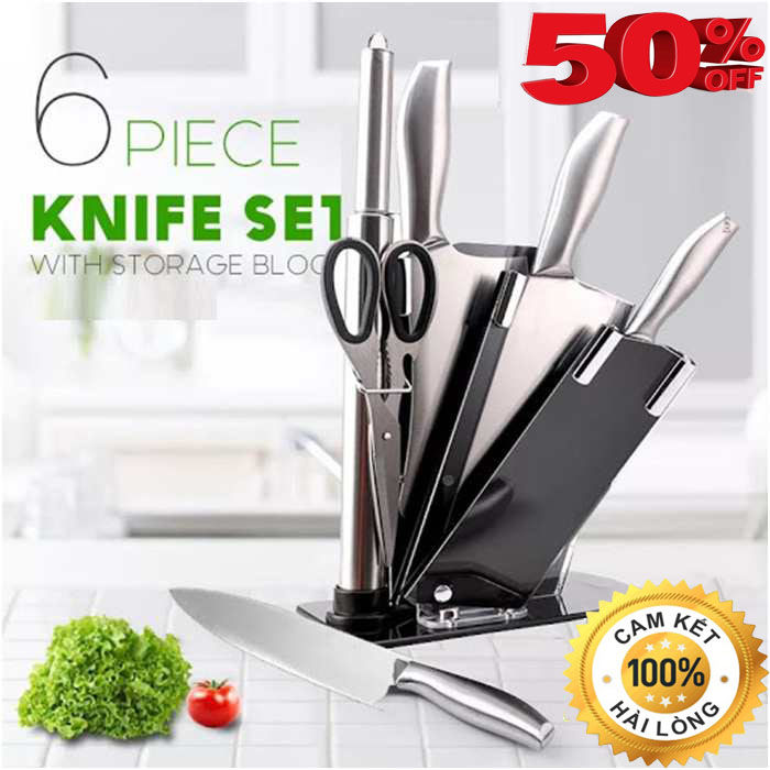 Bộ Dao Làm Bếp Nhật 6 Món, Bộ Dao làm Bếp Nhật Bản Cao Cấp - Được Làm ...