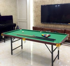✅Ready Stock✅ Adult Standard 1.8M Folding Foldable Billiards Snooker Pool Table Commercial Portable Imitation Mahogany