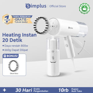 Simplus Setrika Uap Listrik Low Watt 800W Mini 210 ml Baju Hand Steamer Setrika Uap Lipat Portabel Travelling (Garansi Resmi 1 tahun/ COD)