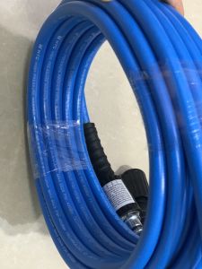 Dây xịt rửa xe 20MĐK 6.5*12mm đầu nối ren 1.5x22mm từ nhựa PVC-PU áp lực cao 450 bar( 6525PSI) HIỆU HTC HTC6512-20W2