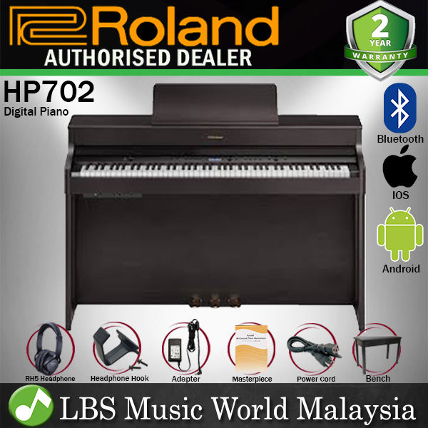 Roland HP702 88 Keys Digital Piano Weighted Key with Bluetooth MIDI Dark Rosewood (HP 702) Lazada