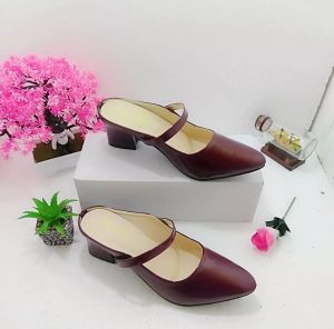 Toko Alika - Sandal Sepatu Wanita Hak Tahu 5cm Putih Terbaru