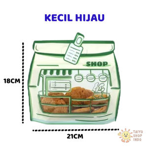 TAIYO Tas Plastik Souvenir Ziplock Bingkisan Hampers Snack Hadiah Pesta Ulang Tahun Goodie Bag