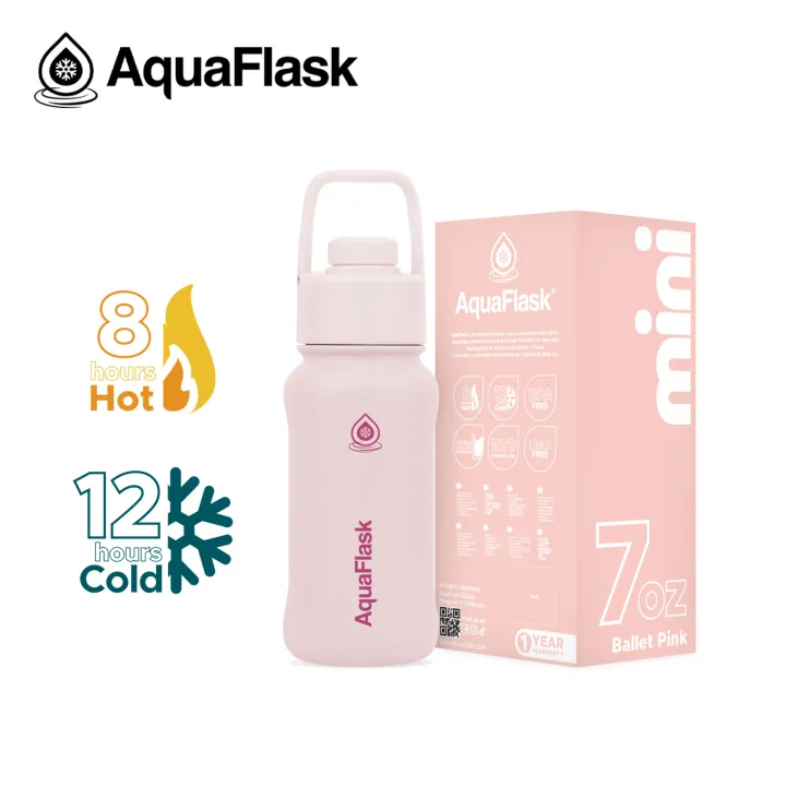 AquaFlask Mini Collection 7oz Insulated Bottle and Strappy