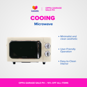 Cooing Microwave - Minimalist and Clean Aesthetic User-Friendly Operation Easy-to-Clean Interior