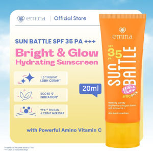 Emina Sun Battle Sunscreen Lengkap (SPF 30 /SPF 45/SPF 50) PA++++ 60ml Sun Protection Sunblock Emina