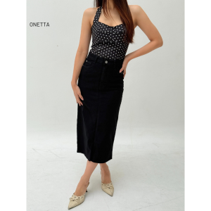 Onetta - KYLIE Skirt - Rok Jeans Panjang Wanita Korean Style