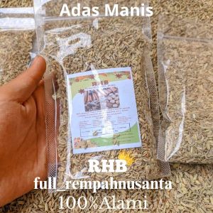 Adas Manis utuh / Pure Fennel Seed 100gr premium