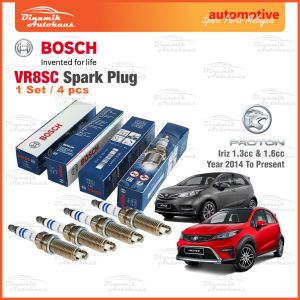 Proton Iriz VVT 1.3cc S4PE & 1.6cc S4PH Year 2014 To 2025 Automotive Car Engine Spark Plug Bosch Spark Plug VR8SC (4 Pcs)