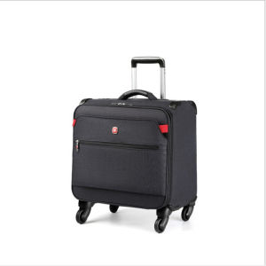 Wgenergongzi 4 wheels Trolley Pilot Case Luggage Travel Computer Laptop Bag Nylon Waterproof 18 Inch