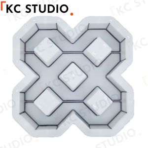 Concrete Paver Mould Reusable Plastic Lawn Planting Tile Mold Step Mould Garden Lawn Floor Tile Lawn